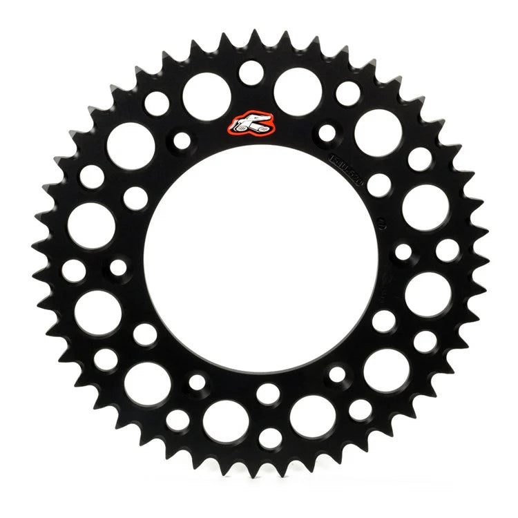 Renthal 96-18 Honda CR250R/CRF150-450R/X/XR 250R/650R Rear Grooved Sprocket - Blk 520-48P Teeth