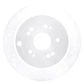 DFC 05-18 Acura RDX Rear Right Drilled & Slotted Silver Brake Rotor