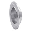 R1 Concepts Brake Rotor Drilled and Slotted Silver Fits Subaru Baja