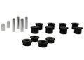 Whiteline W73815 Leaf Spring & Shackle Bushing Kit - Front; For F-250 80-97