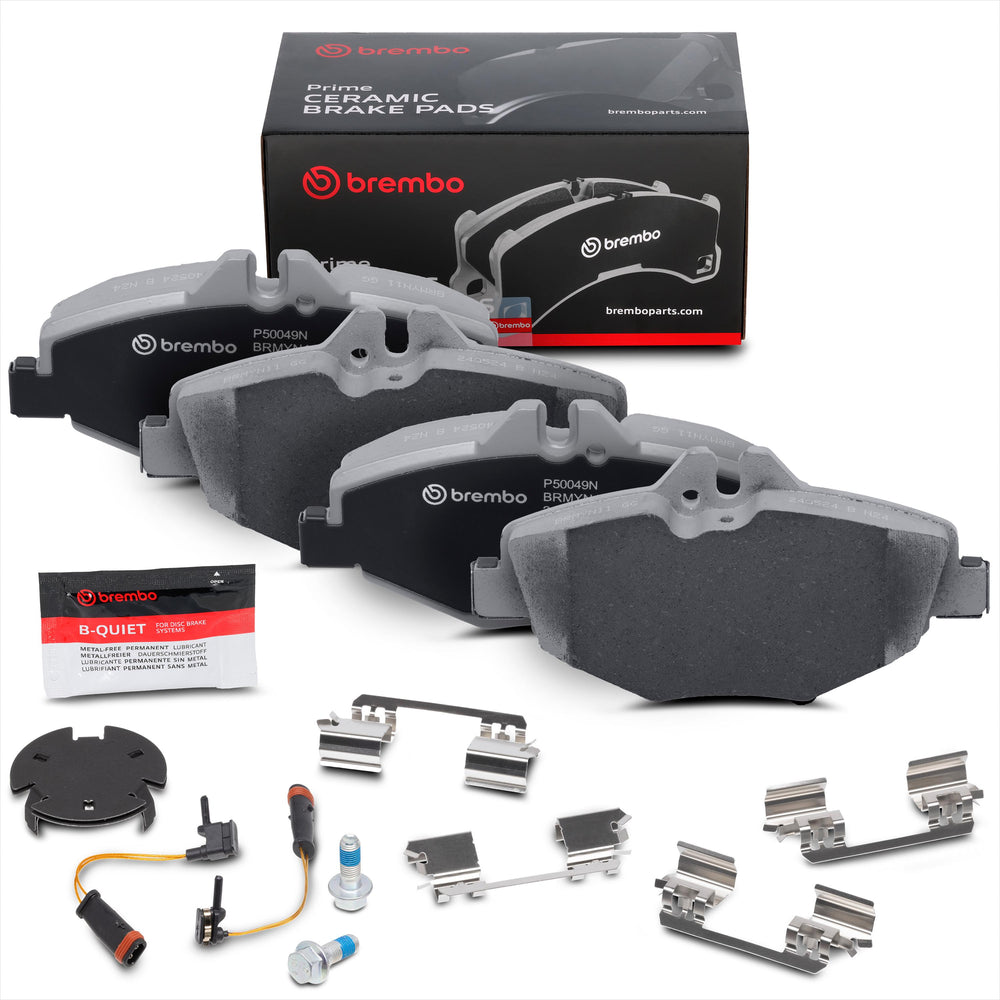 Brembo 03-09 Mercedes-Benz E320/06-09 E350 Front Premium NAO Ceramic OE Equivalent Pad