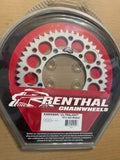 Renthal 98-99 Kawasaki KX80/ 01-22 KX85 Kawasaki Rear Grooved Sprocket - Silver 420-50P Teeth