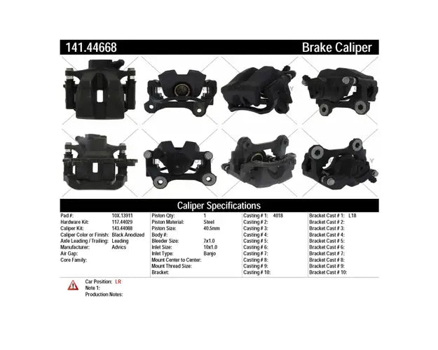 SEMI-LOADED BRAKE CALIPER