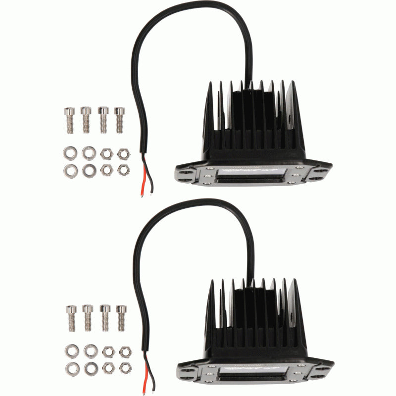 FLUSH MOUNT 3.6IN - 6 LED CUBE LIGHT FLOOD (2PK)