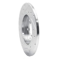 R1 00-09 Audi A4 (USA/Canada) Rear Right Drilled & Slotted Silver Brake Rotor