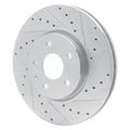 DFC 06-15 Lexus IS250 Rear Right Drilled & Slotted Silver Brake Rotor