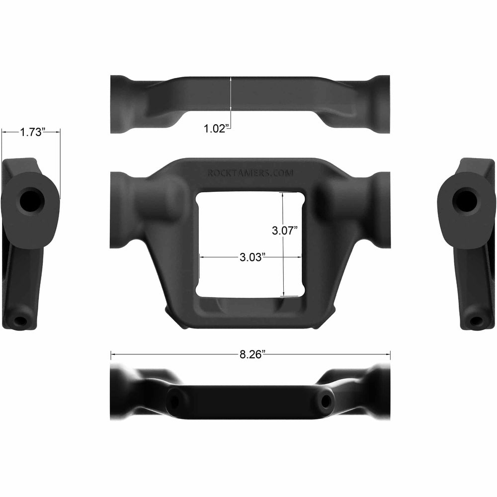 3in Center Hub Matte Black (Forged)