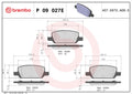 Brembo OE 17-21 Tesla 3/20-21 Y EVPad BrakePad
