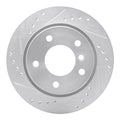 DFC 96-05 BMW 323i Rear Left Drilled & Slotted Silver Brake Rotor
