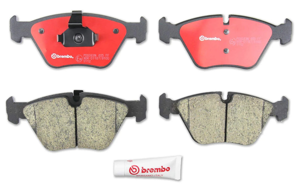 Brembo 01-06 BMW 330Ci/01-05 330i/330xi/04-10 X3 Front Premium NAO Ceramic OE Equivalent Pad