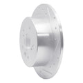 R1 Concepts Brake Rotor Drilled and Slotted Silver Fits Lexus ES350