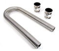 36in Stainless Hose Kit w/Polished Ends
