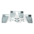 Door Hinge Set, Left & Right Front Upper & Lower Door Side Polished Stainless Steel Set Of 4 w/Hardware w/Half Doors w/Provisions For Mirrors RT Off Road