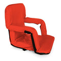 PORTABLE SEAT FOLDING ARMCHAIR RED