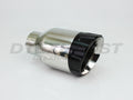 ~(3 lbs. 9X5X5)~ 4 in 7 1/2 in double-wall angle i.d. 2 1/4 in Grey Anodized