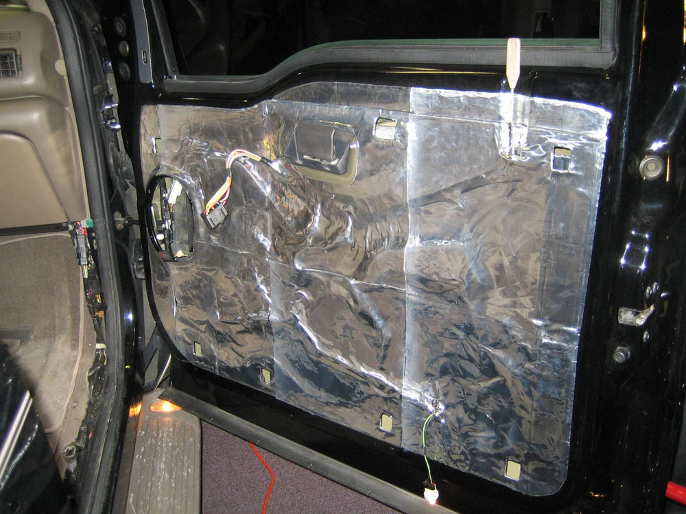 DOOR CUSTOM INSULATION KIT POLYMER BLACK BACKING SILVER