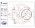 Brembo 02-04 Honda Odyssey Rear Premium UV Coated OE Equivalent Rotor