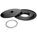 Flat 14in Air Cleaner Base Only Black