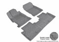 3D CLASSIC FLOOR MAT 2 ROW SET GRAY