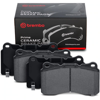 Brembo 04-07 Cadillac CTS/05-06 Ford GT/12-18 Tesla S Front Premium Low-Met OE Equivalent Pad