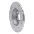 DFC 05-18 Audi Q3 (Mexico) Rear Right Drilled & Slotted Silver Brake Rotor