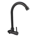 SQUARE GOOSENECK FAUCET BLACK MATTE (RETAIL BOX)