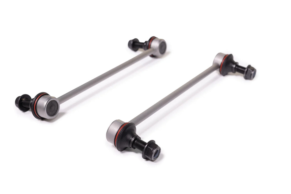 Street Smarts 2018-2026 Jeep Wrangler JL RoMR JL Rear Sway Bar End Links (Pair) - (Fits 2.5 - 3.5 Lift Kits) Silver 74001004