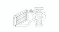 INLN CLNT ACC TBE 1.5" HOSE 3/8 NPT
