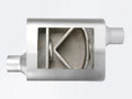 aFe Scorpion Replacement Alum Steel Muffler 2-1/2in In/Out Baffled Offset/Offset 13inL x10inW x4inH