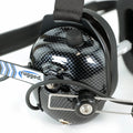 Rugged Radios H41 Behind the Head (BTH) Headset for 2-Way Radios - Carbon Fiber