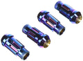 Wheel Mate Muteki SR48 Open End Locking Lug Nut Set of 4 - Burning Blue Neon 12x1.50 48mm