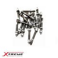 BLOX Racing Xtreme Titanium Intake/Exhaust Manifold Studs Burnt 45mm 7-Piece Kit