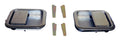 Chrome Exterior Door Handle Kit for 82-06 Jeep CJs, YJ, TJ w/ Full Steel Doors Crown Automotive