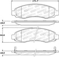 Street Brake Pads w/Shims and Hardware