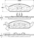 Street Brake Pads w/Shims and Hardware
