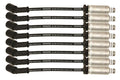 Moroso GM LS/LT 8.5mm Ultra 40 11in Long Wire Set w/Alum Heatshield - Black
