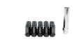 Megan Universal 35mm Heptagon Lug Nuts M12x1.5 (20 1 Key) Black Open-Ended