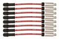 Moroso GM LS/LT 8.5mm Ultra 40 11in Long Wire Set w/Alum Heatshield - Red