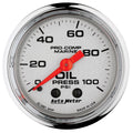 ~(0.5 lbs. 4X4X4)~ GAUGE OIL PRESSURE 2 1/16 IN 100PSI MECHANICAL MARINE CHROME