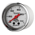 ~(0.5 lbs. 4X4X4)~ GAUGE OIL PRESSURE 2 1/16 IN 100PSI MECHANICAL MARINE CHROME
