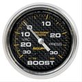 Autometer Marine White Gauge 2-5/8in Mechanical Vacuum/Boost Gauge 30INHG-30PSI