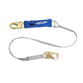 DECOIL LANYARD 1IN WEB SNAPHOOK TIEBACK SNAPHOOK 6FT GRAY