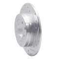DFC 05-20 Hyundai Tucson Rear Right Drilled & Slotted Silver Brake Rotor