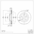 DFC 07-13 Nissan Altima Front GeoSPEC Coated Rotor