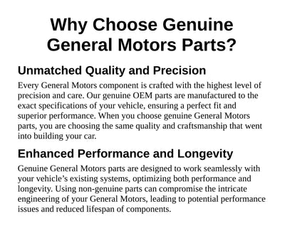 GM Performance auto part