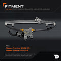 POWER WINDOW REGULATOR AND MOTOR ASSEMBLY