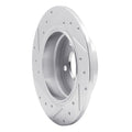 DFC 91-99 BMW 323is Rear Right Drilled & Slotted Silver Brake Rotor