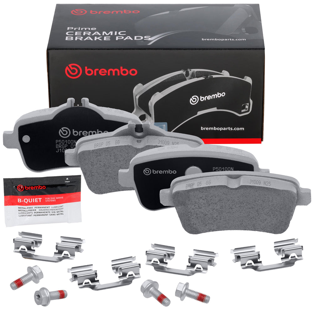 Brembo 2016 Mercedes-Benz GLE300d/16-18 GLE350/2015 ML250 Rear Premium NAO Ceramic OE Equivalent Pad