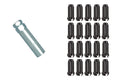 14MM X 1.50 DUPLEX ACORN5 LUG KIT SMALL DIAMETER DUPLEX BLACK CHROME (LUGS & KE