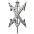 XCHOCK TIRE LOCKING CHOCK; PAIR WITH ONE HANDLE